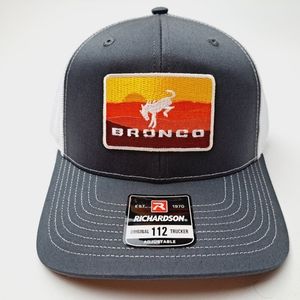 FORD BRONCO Retro Vintage Style Patch Trucker Hat Cap Richardson 112 Fashion 4x4